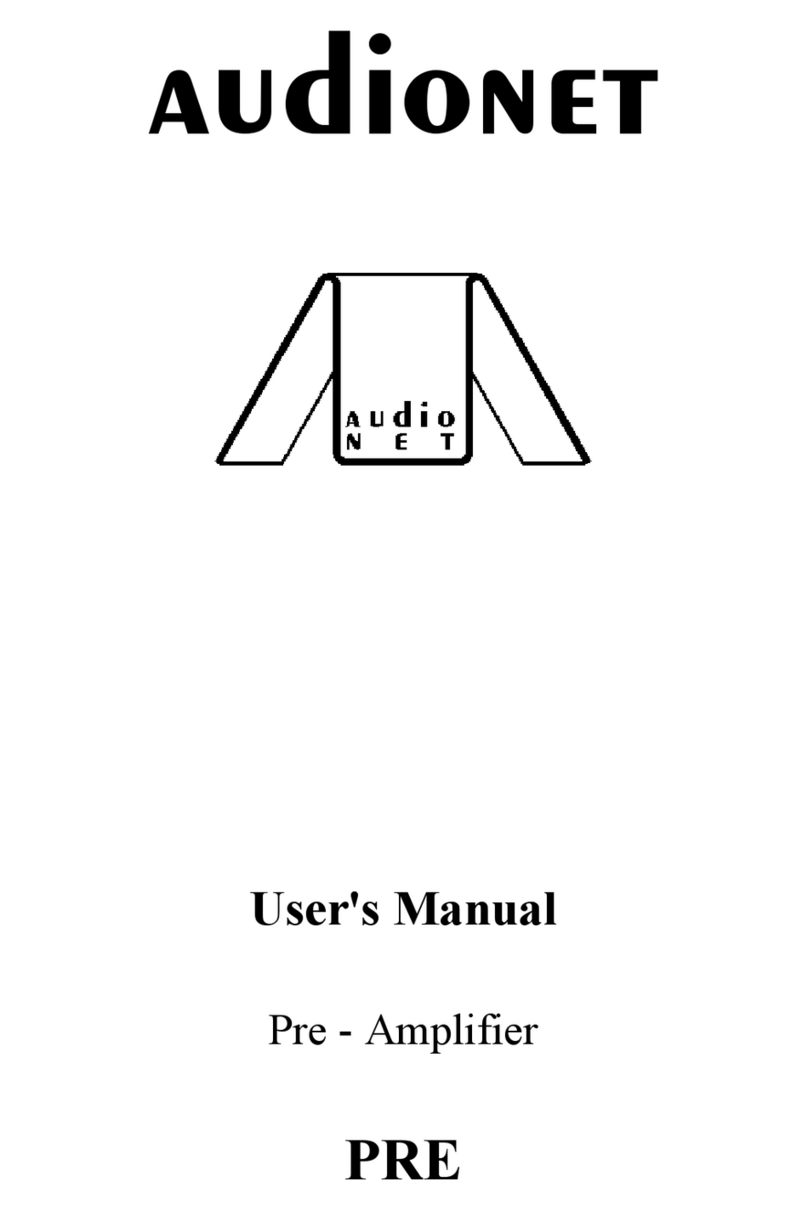 Audionet PRE User manual