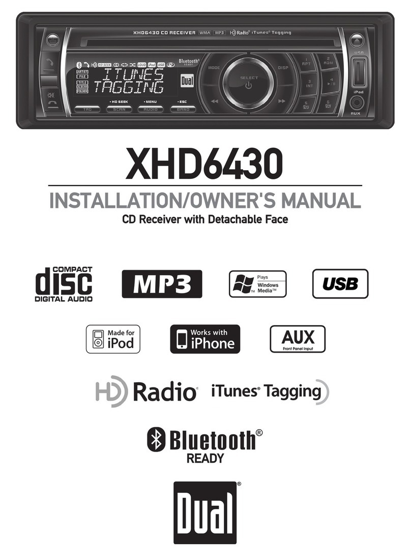 Dual XHD6430 Installation & owner's manual