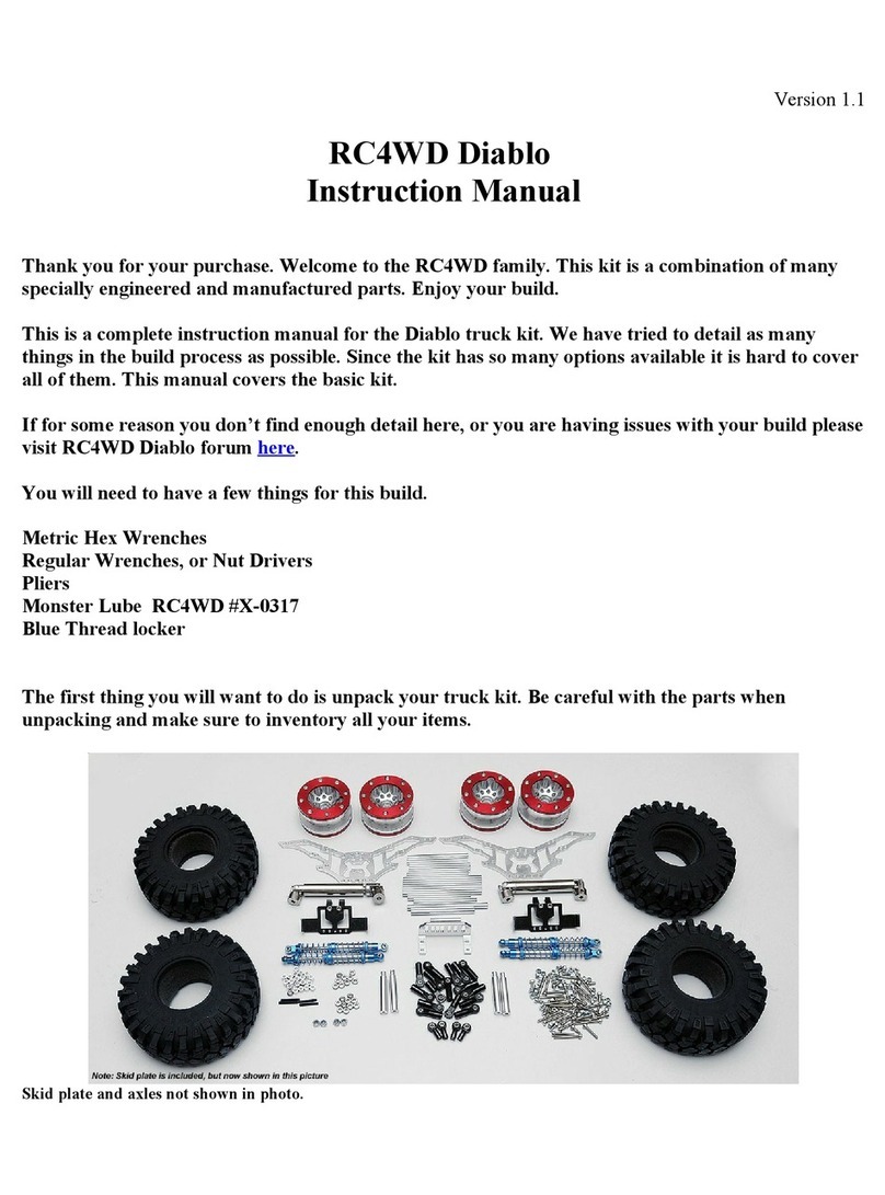 RC4WD Diablo instruction manual