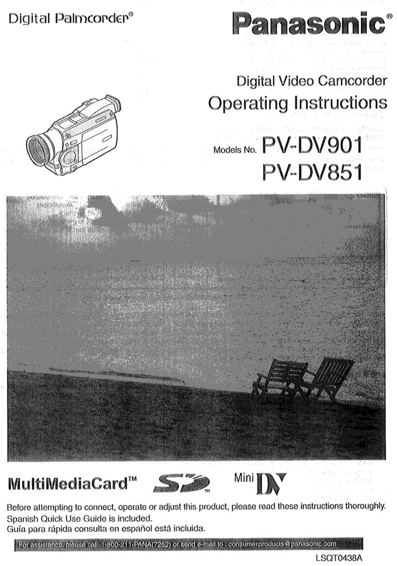 Panasonic Plamcorder PV-DV901 User manual