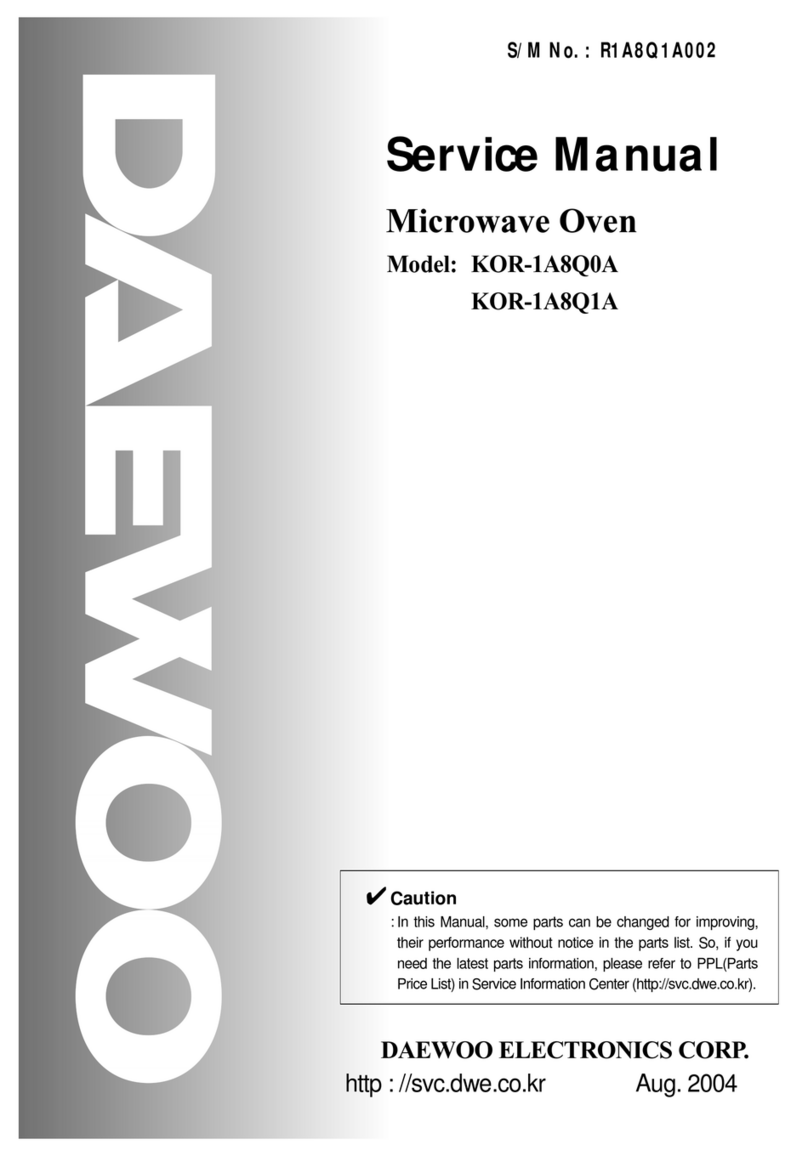 Daewoo KOR-1A8Q0A Service manual