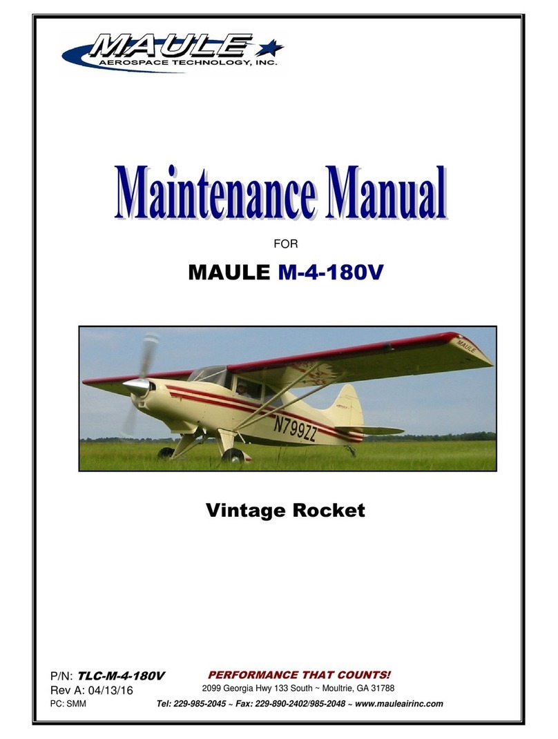 MAULE Vintage M-4-180V Maintenance manual