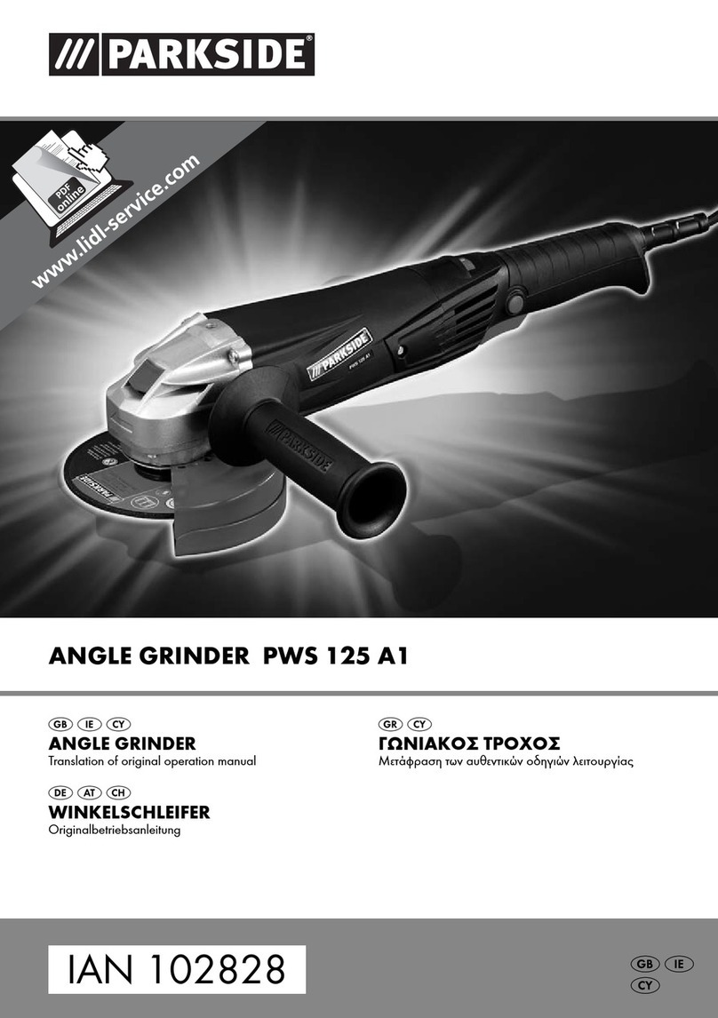 Parkside PWS 125 A1 Owner's manual