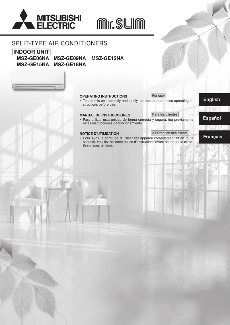 Mitsubishi Mr.Slim MSZ-GE06NA User manual Mitsubishi Mr.Slim MSZ-GE06NA User manual