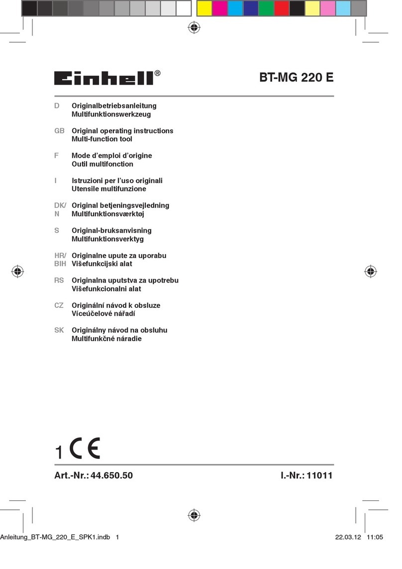 EINHELL BT-MG 220 E User manual