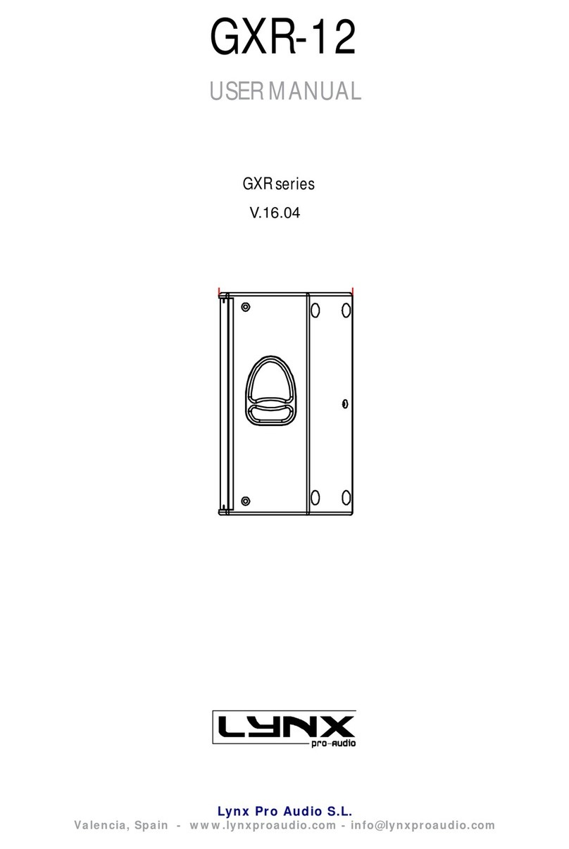 Lynx GXR-12 User manual