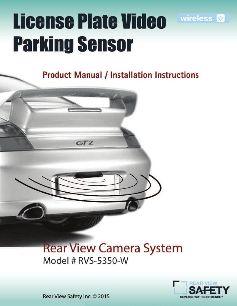 Rear view safety RVS-5350-W Product manual installation & instructions