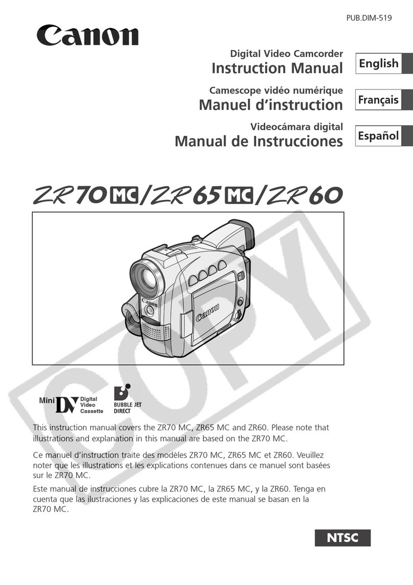 Canon ZR70MC User manual