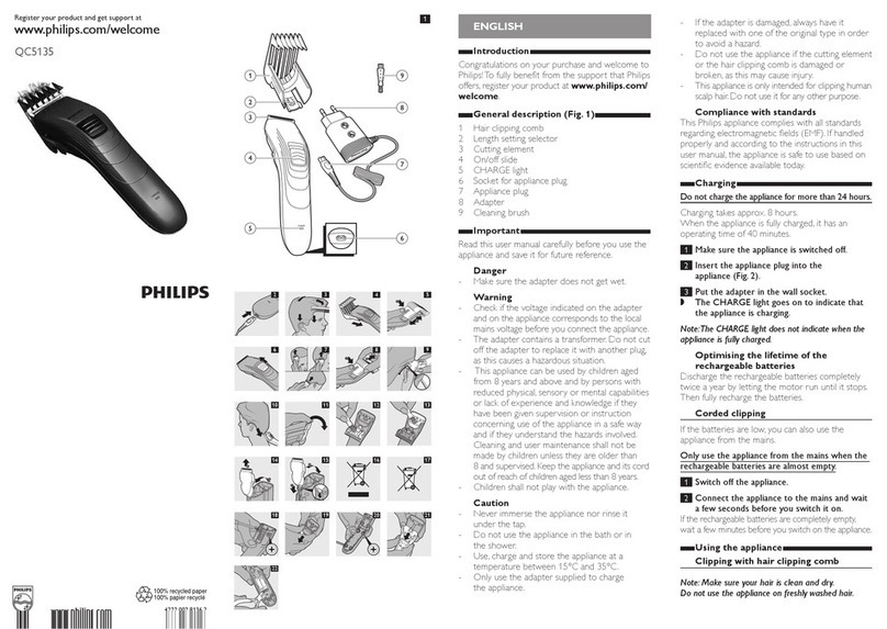 Philips QC5135 user manual