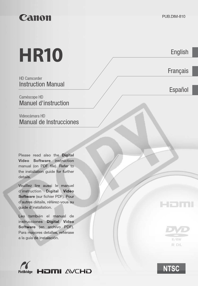 Canon VIXIA HR10 instruction manual