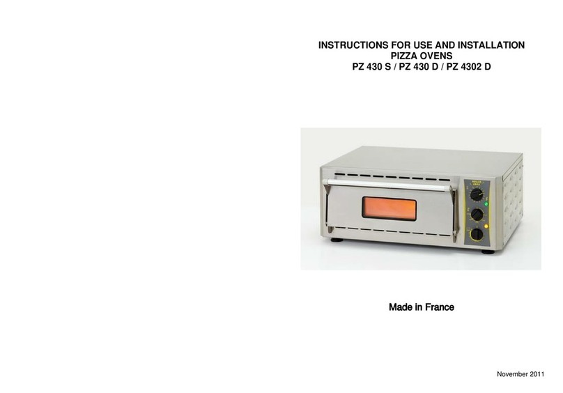 Roller Grill PZ 430 S Instructions for use and installation