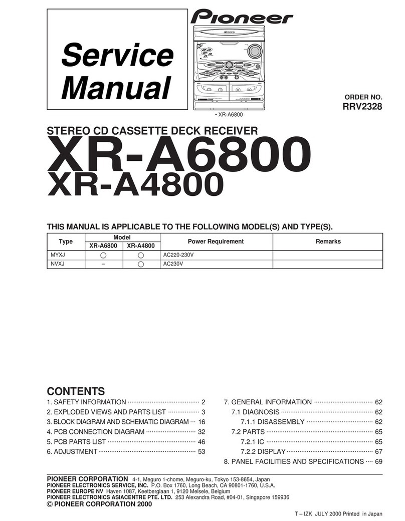 Pioneer XR-A6800 Service manual