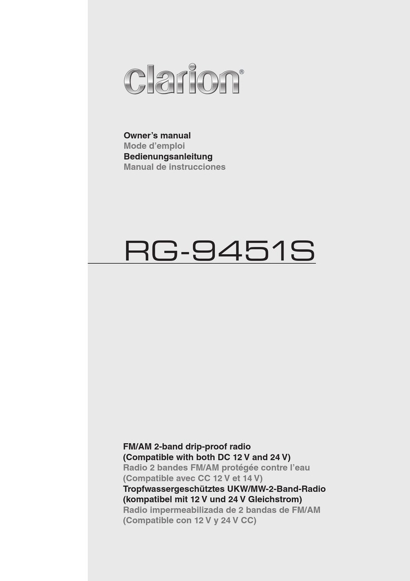 Clarion RG-9451S User manual