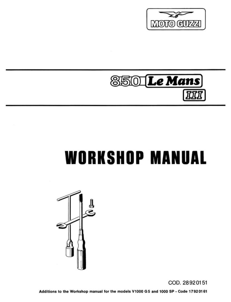 MOTO GUZZI 850 Le Mans III Instruction manual