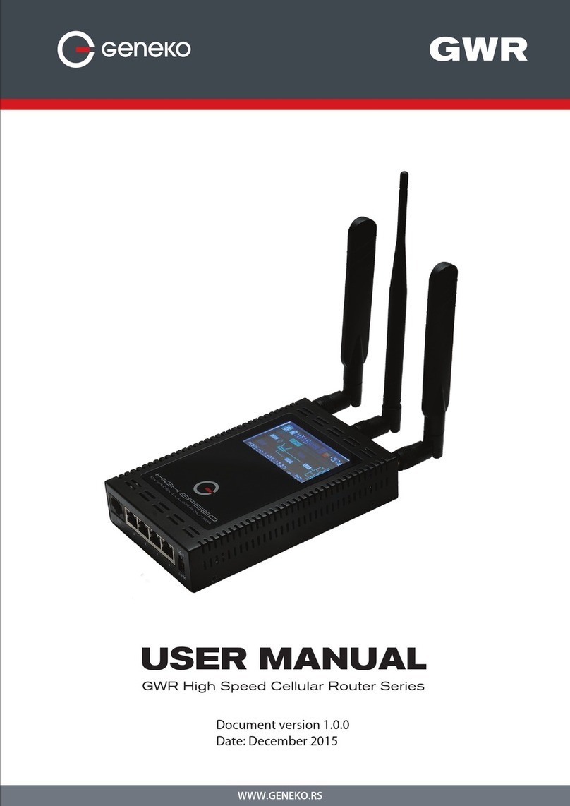 Geneko GWR252-B User manual Geneko GWR252-B User manual
