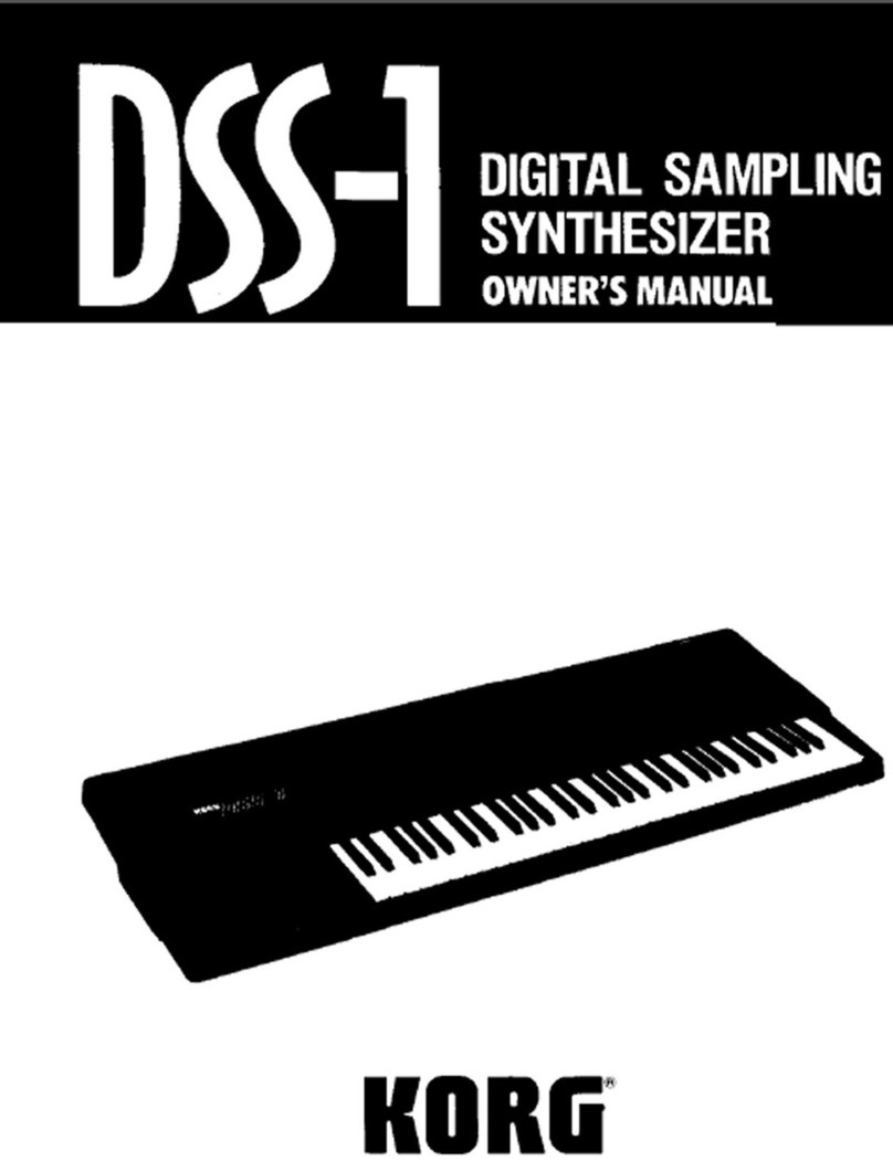 Korg DSS-1 User manual Korg DSS-1 User manual