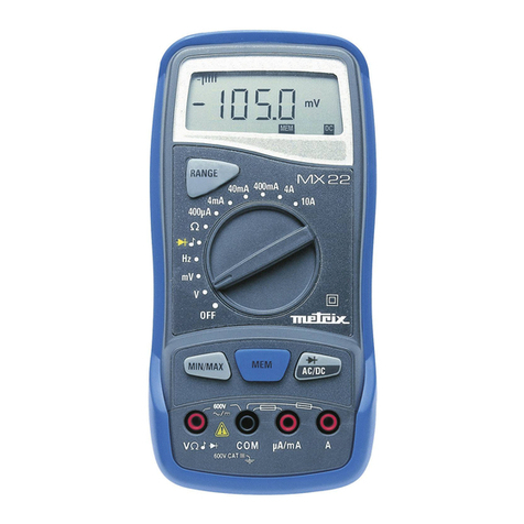 Metrix MX 22 user manual
