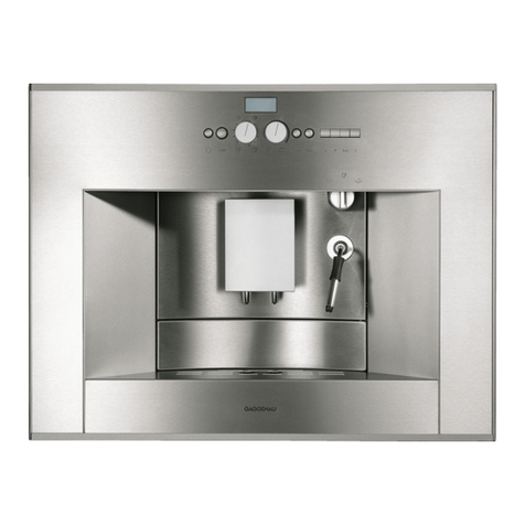 Gaggenau CM 210 operating instructions