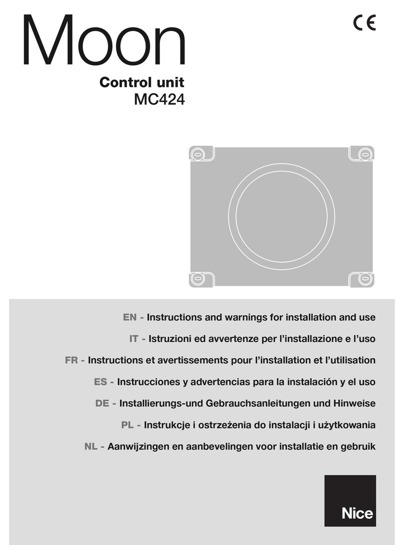 moon MC424 Instructions and warnings for installation and use