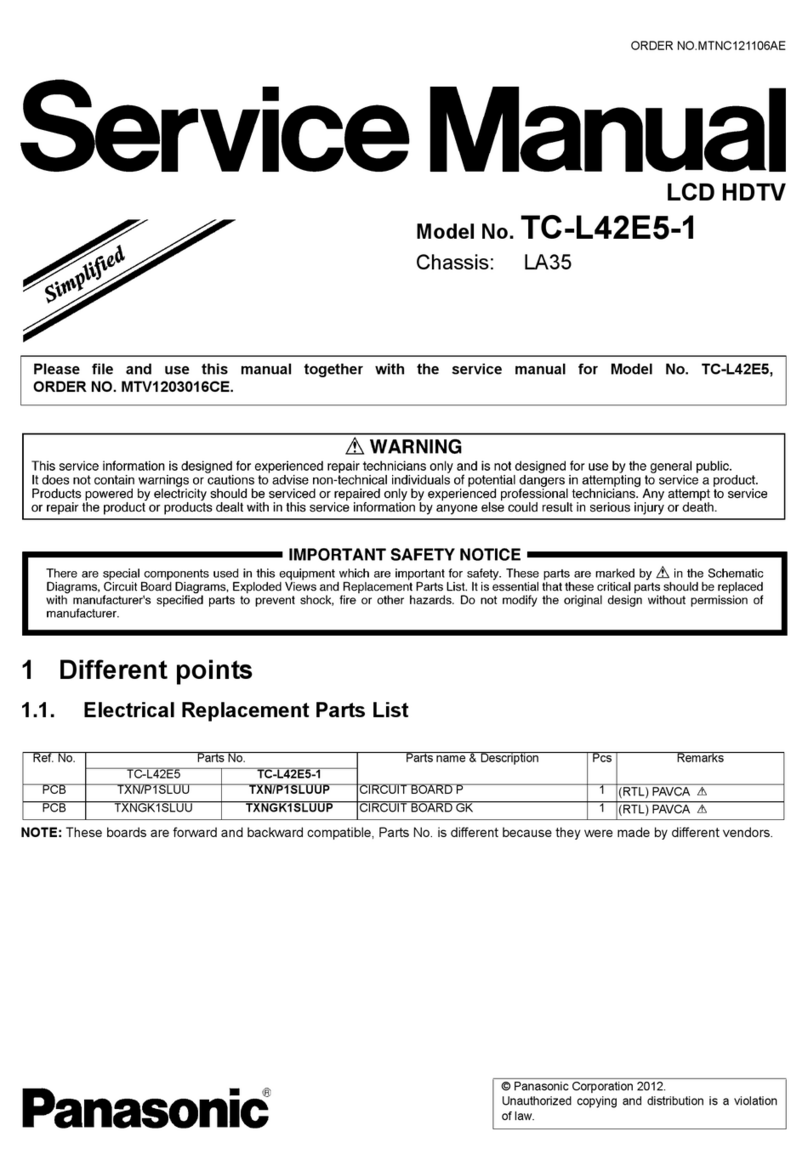 Panasonic TC-L42E5-1 User manual