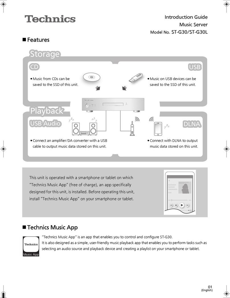 Technics ST-G30 User manual