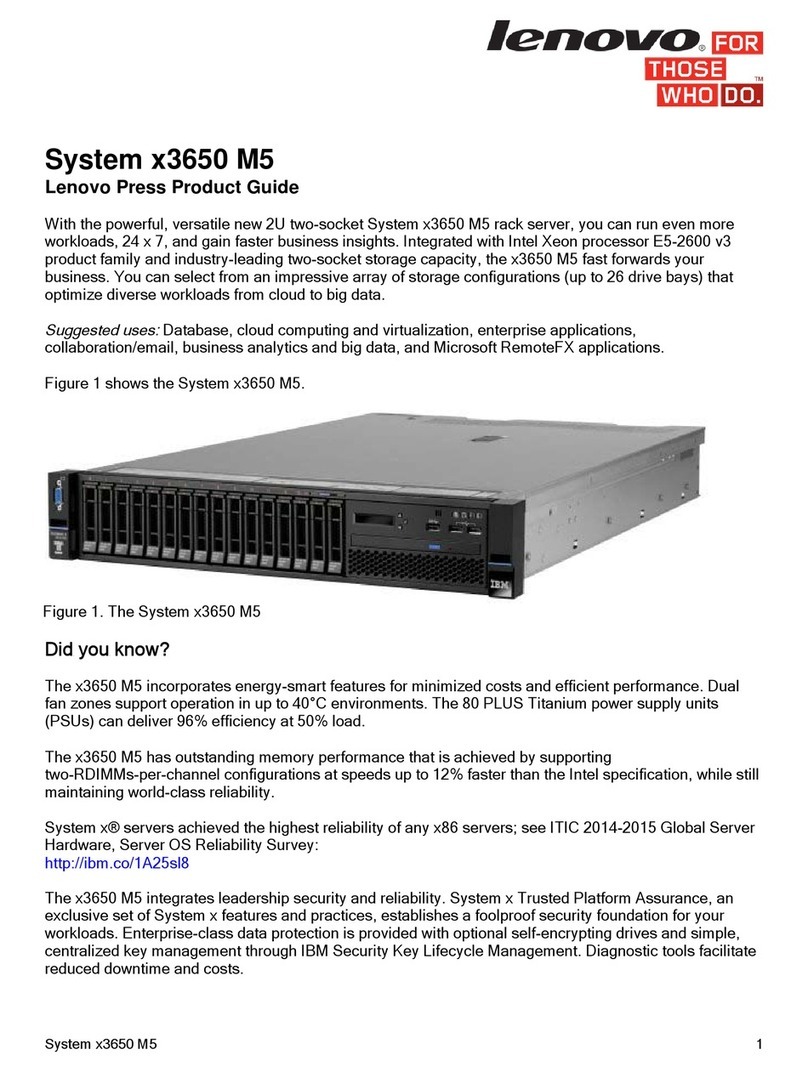 Lenovo x3650 M5 User manual Lenovo x3650 M5 User manual