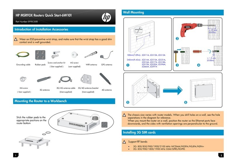 HP MSR93x Series User manual