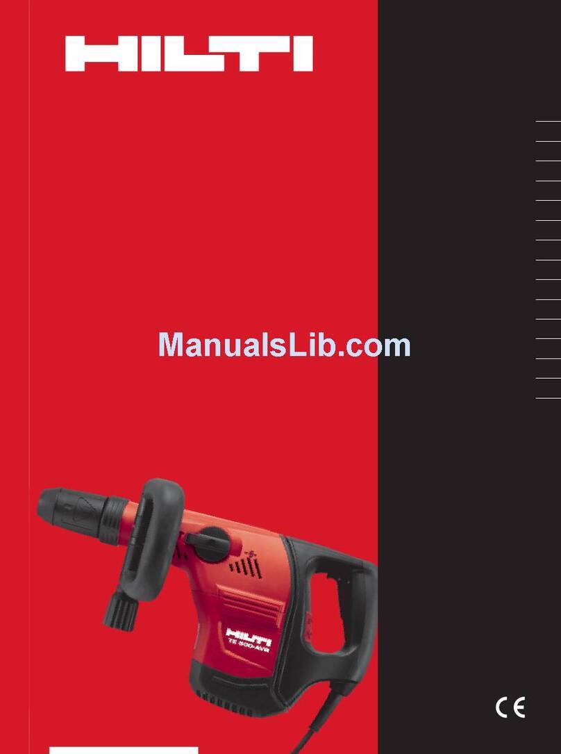 Hilti TE 500 operating instructions