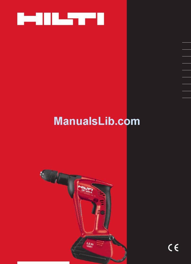Hilti XBT 4000-A operating instructions