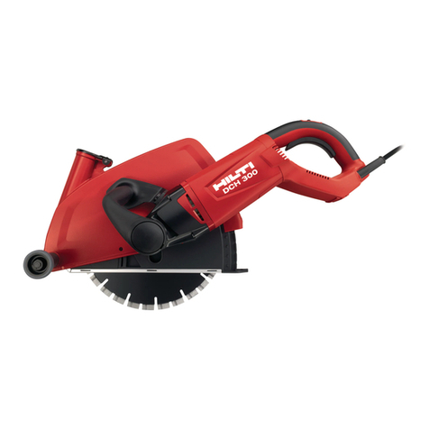 Hilti DCH 300 operating instructions