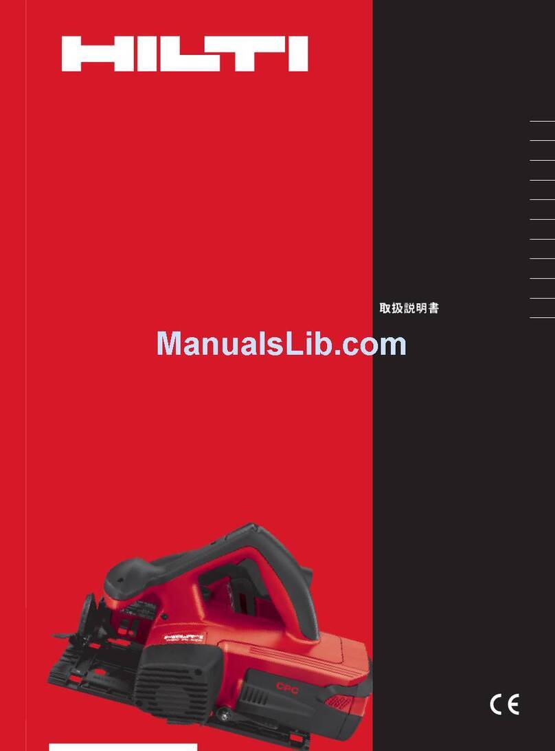 Hilti WSC 70-A36 operating instructions
