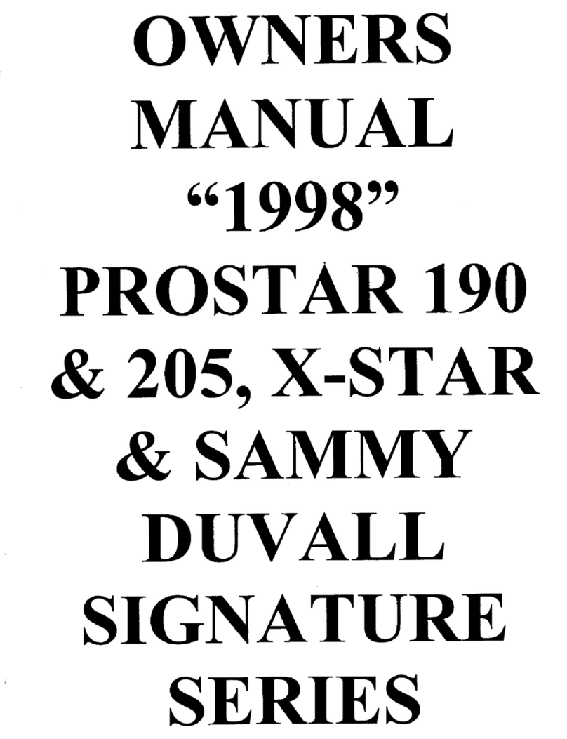 MasterCraft ProStar 190 User manual MasterCraft ProStar 190 User manual