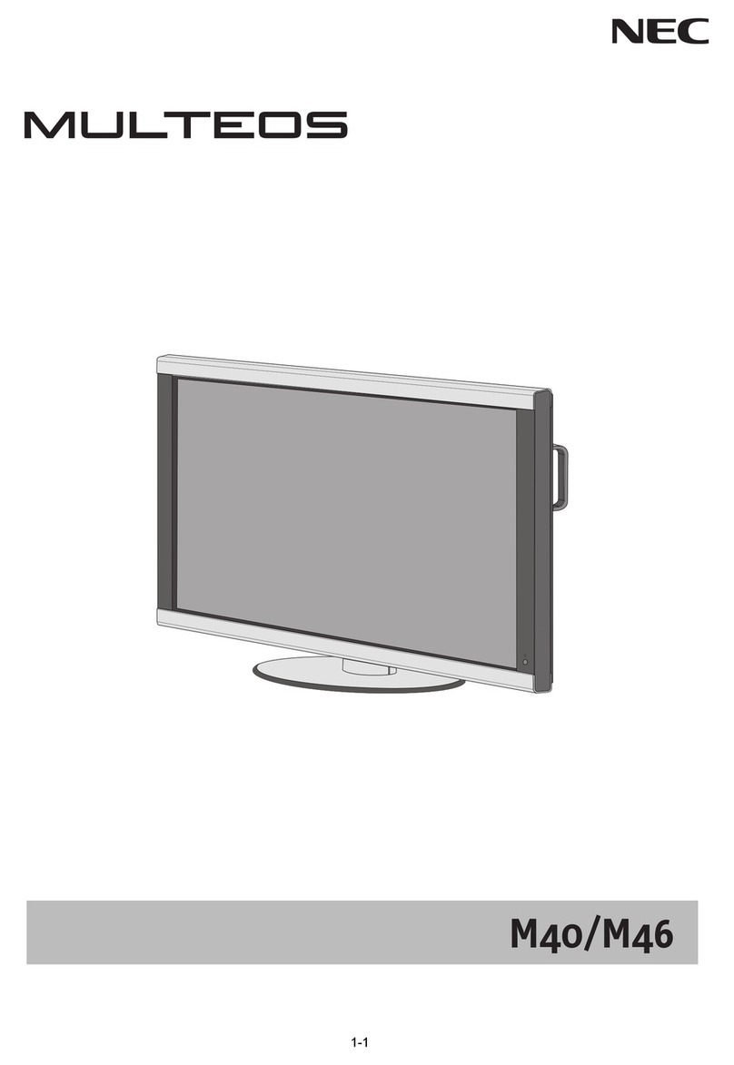 NEC M40 - MULTEOS - 40" LCD TV User manual