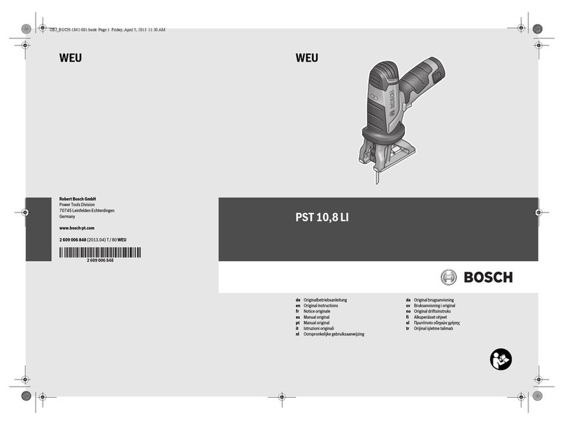 Bosch PST 10 User manual