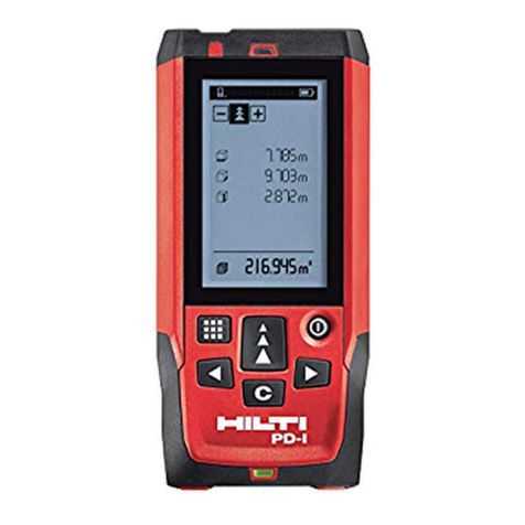 Hilti PD-I User manual