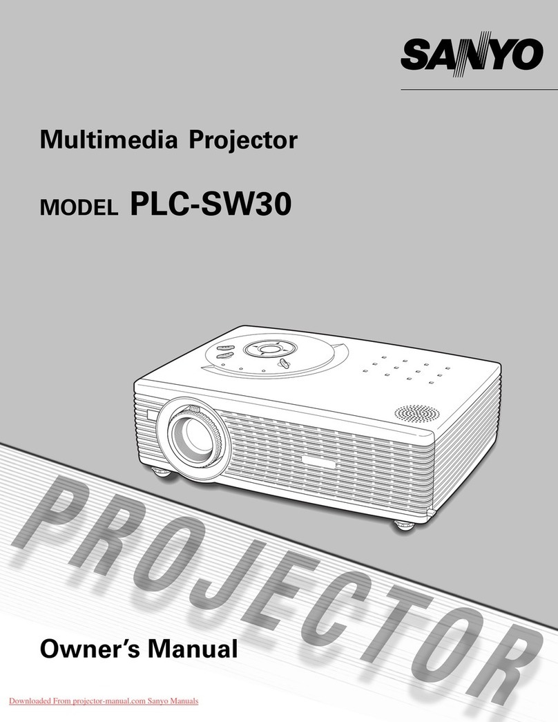 Sanyo plc sw30 - SVGA LCD Projector User manual
