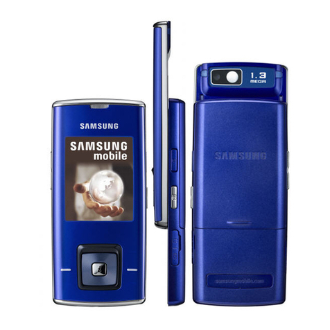 Samsung SGH-J600 User manual