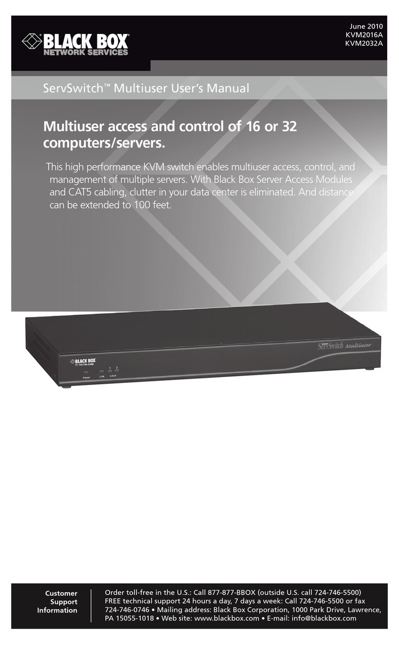 Black Box KVM2016A User manual