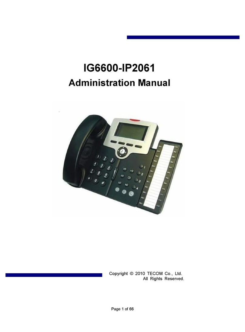TECOM IP2061 Administration manual