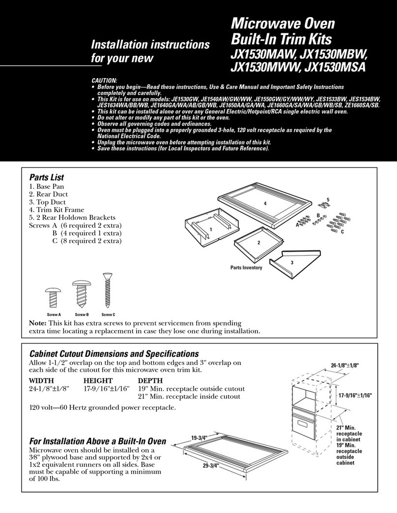 GE JX1530MAW User manual GE JX1530MAW User manual