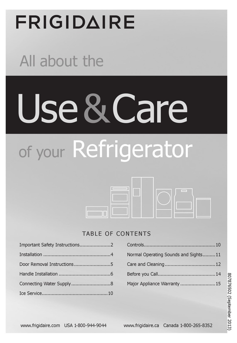 Frigidaire FPHI2188PF Owner's manual