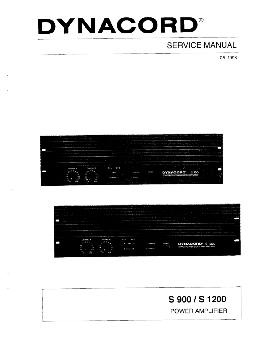 Dynacord S 90 User manual