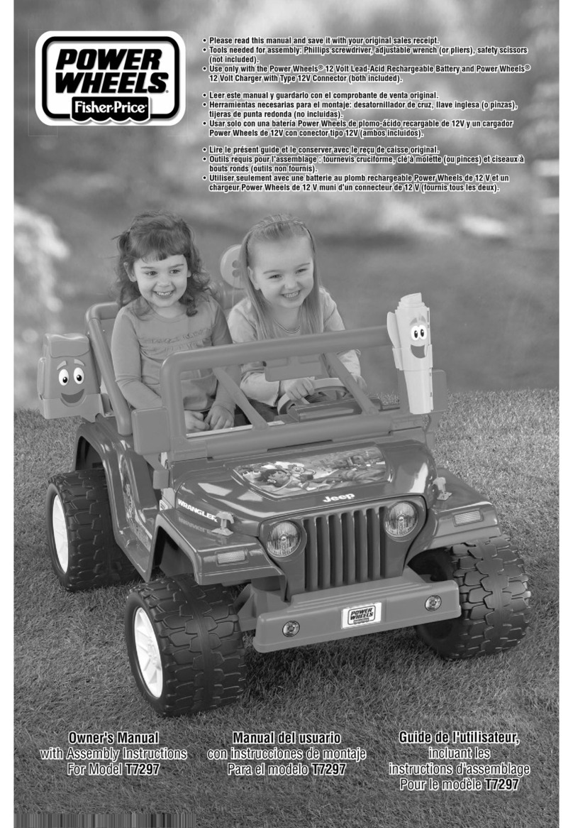 Power Wheels T7297 owner's manual
