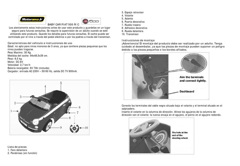 MotoramaJr Fiat 500 R/C Instructions for use MotoramaJr Fiat 500 R/C Instructions for use
