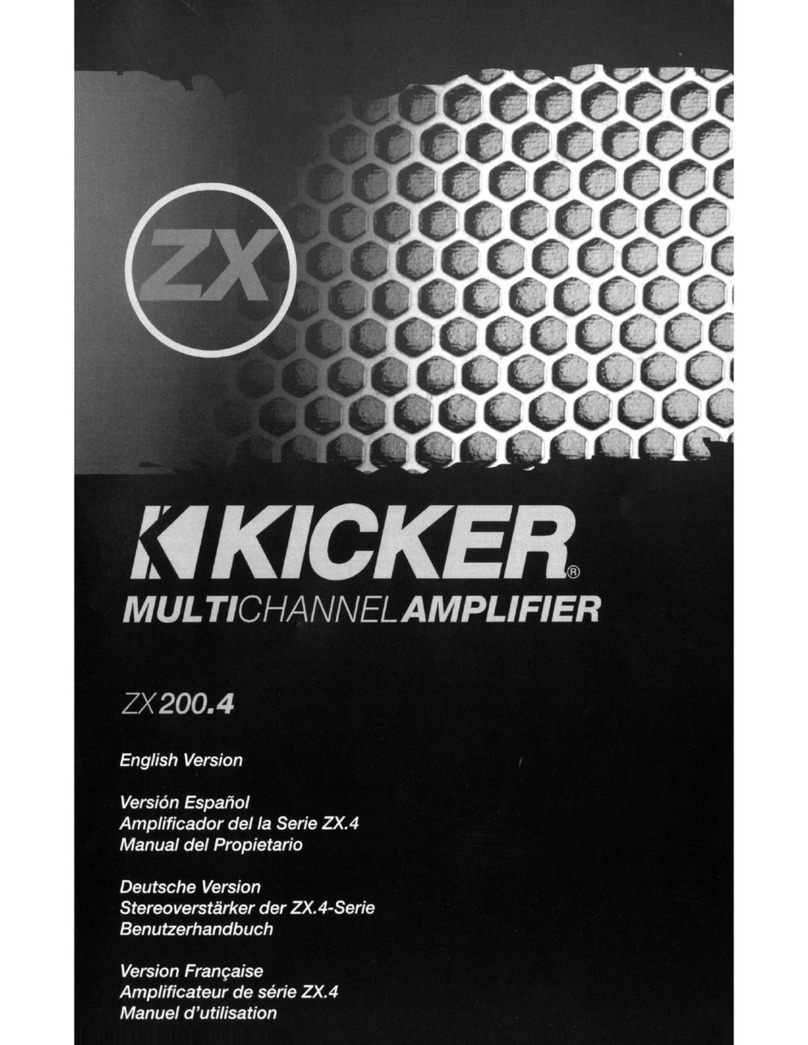 Kicker ZX20.4 owner's manual