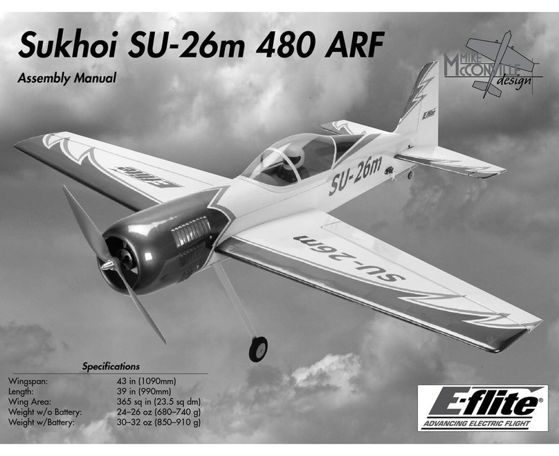 E-FLITE Sukhoi SU-26m 480 User manual