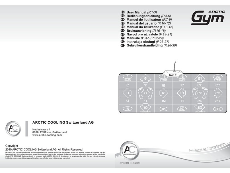 Arctic GYM user manual