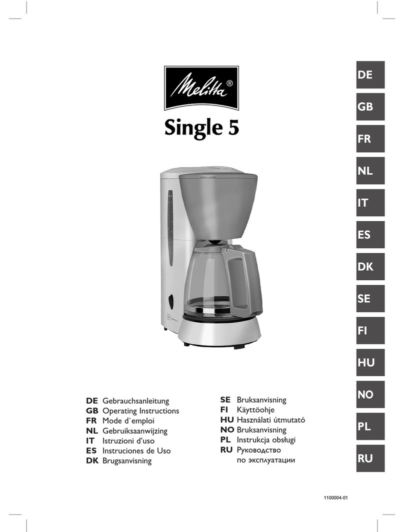Melitta Single 5 User manual