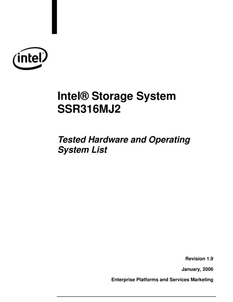 Intel SSR316MJ2 Tested hardware and operating system list
