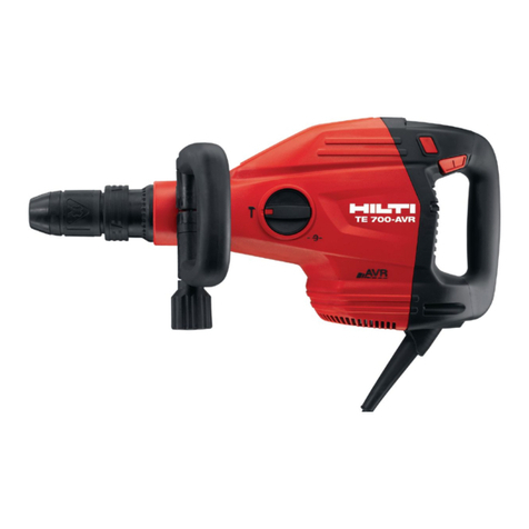 Hilti TE 700-AVR User manual